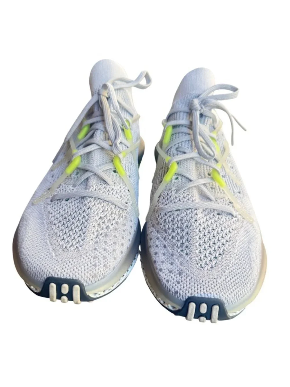 Adidas 4D Fusio Men Size 13.5 Gray Neon Yellow Knit Running Shoes FY5928